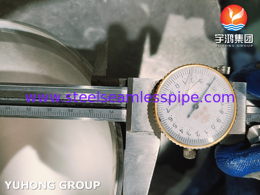 EN10253-4 1.4404 WP316L Fittings pipa stainless steel siku untuk pabrik pengolahan air