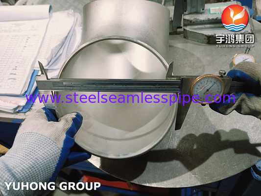 EN10253-4 1.4404 WP316L Fittings pipa stainless steel siku untuk pabrik pengolahan air
