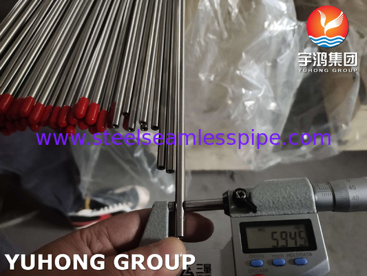 Tabung stainless steel tanpa jahitan Precision Bright Annealed ASTM A213 ASME SA269