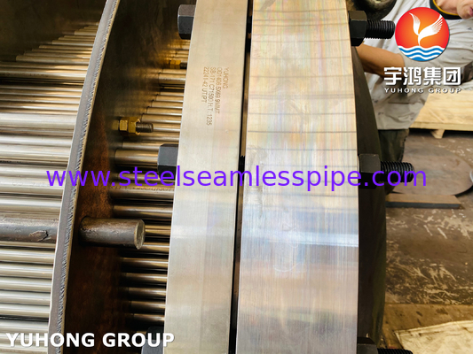 ASTM Baja Karbon Alloy Baja Tembaga Bagian Penukar Panas Lembar Tabung