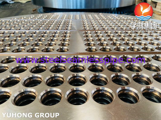 ASTM Baja Karbon Alloy Baja Tembaga Bagian Penukar Panas Lembar Tabung