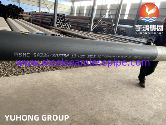 ASME SA335 P22 10&quot; SCH120 pipa boiler tanpa jahitan