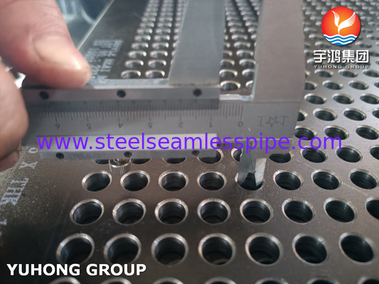 EN 10025-2 S235JR Plat Baffle untuk penukar panas Dukungan struktural dan efisiensi transfer panas