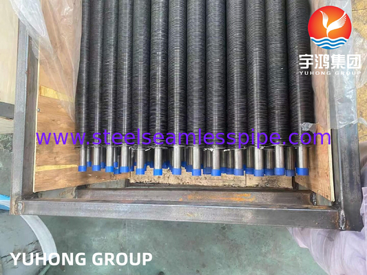 Asme Sb163 Monel 400 Nickel Alloy Ss Fined Tube dengan G Type Aluminium Fin