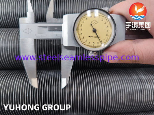 Tabung Fined yang disesuaikan dengan bahan Aluminium Fin dan tipe Multiple Fin untuk aplikasi penukar panas dan kondensor