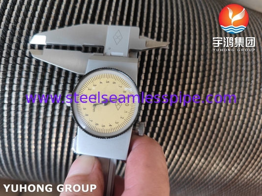 ASME SA312 TP347 HFW Serrated Fined Tube for Fired Heater, High Temperature Oxidation Resistance