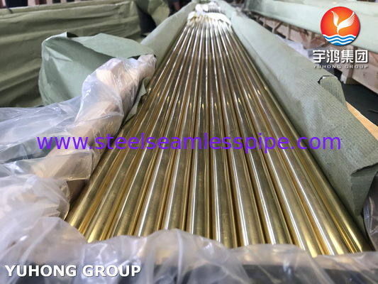 ASME SB111 C44300 Admiralty Brass Tube O61 Cold Finished untuk Exchanger Panas