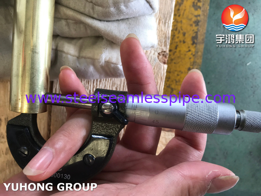 ASME SB111 C44300 Admiralty Brass Tube O61 Cold Finished untuk Exchanger Panas