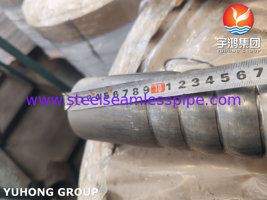 TP304 TP304L TP316 TP316L tabung sirip bergelombang dari stainless steel untuk perangkat prapanas