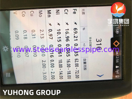 ASTM A269 TP316 TP316L Tipe baja tahan karat austenit tersusun las untuk industri kabel