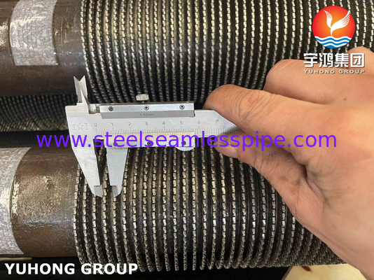 ASME SA335 P9 11CR Tube Fin Serrated Alloy Steel Untuk Transfer Panas