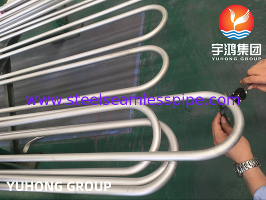 ASTM B444 Gr.2 INCONEL 625 Seamless U Bend Heat Exchanger Tube untuk aplikasi penukar panas