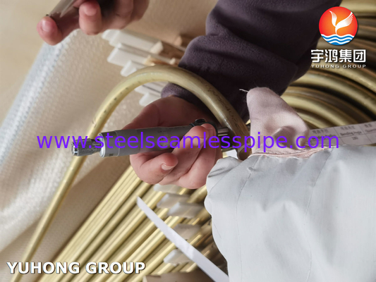 ASTM B111 UNS C68700 Aluminium Brass Tube Seamless U Bend Heat Exchanger Tube