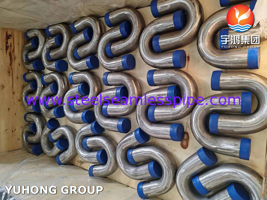 ASME SA192 Karbon Steel Seamless U Bend Tubes Untuk Oven Minyak dan Penukar Panas