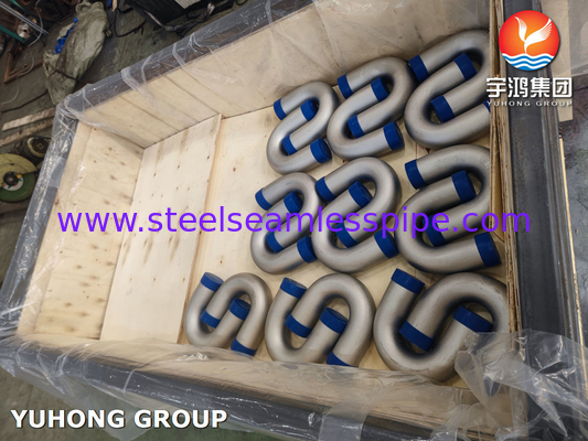 ASME SA213 TP316L 1.4404 Stainless Steel U Bend Tube Untuk Pemanas Api
