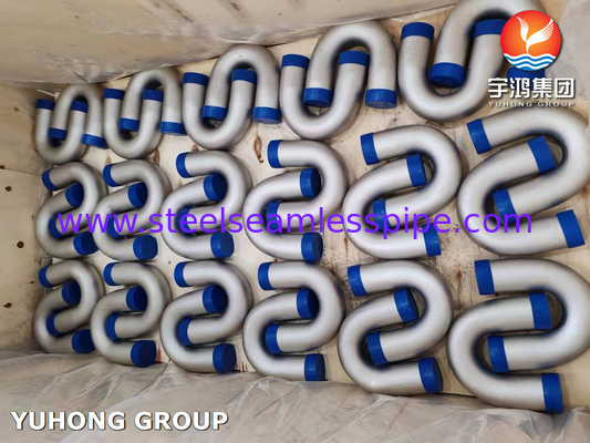 ASME SA213 TP316L 1.4404 Stainless Steel U Bend Tube Untuk Pemanas Api
