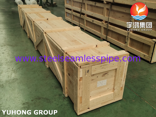 ASME SB111 C68700 Aluminium Brass Seamless Tube O61 untuk Heat Exchanger Tube Bundle