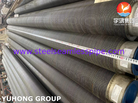 ASTM A376 TP347H S34709 Tabung Sirip Spiral Dilas Frekuensi Tinggi Baja Tahan Karat