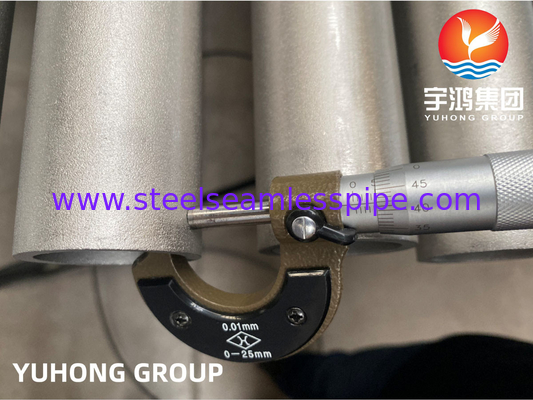 Boiler Tube Nickel Alloy ASTM B407 Alloy 800 800H 800HT untuk Tube bundle Aplikasi