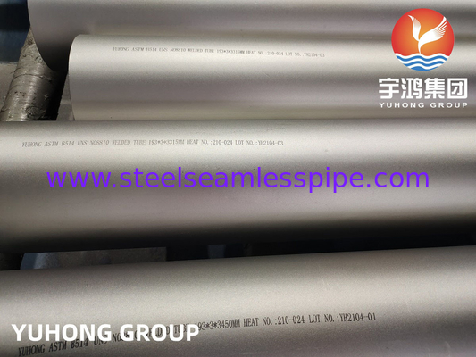 ASME SB514 Incoloy 800H Weld Tube baja paduan nikel-besi-kromium untuk layanan korosif umum