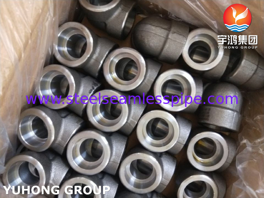 ASTM A105 Fittings Carbon Steel Socket Weld 90Deg LR Elbows 3000LBS ASME B16.11