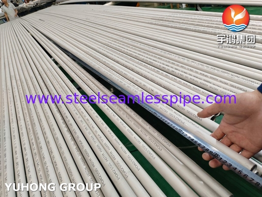ASTM A269 TP304 Stainless Steel Seamless Tube Tubi yang Diiris dan Diiris