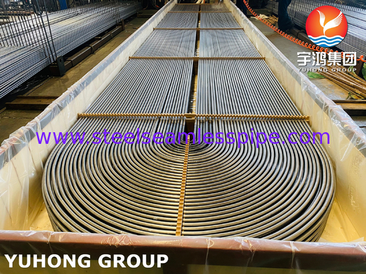 ASME SA213 TP316Ti Stainless Steel U Bend Tube 1.65mm Min Ketebalan