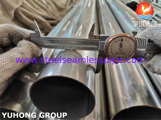 ASTM A249 TP304 1.4301 Tabung las baja tahan karat berwarna cerah untuk penukar panas