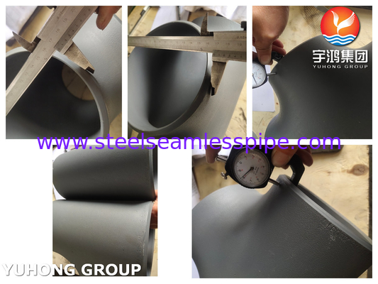 ASME B16.9 ASTM A234 WPB Fitting pipa baja karbon Fitting berlapis hitam
