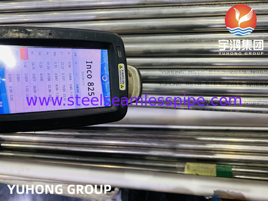 ASME SB163 N08825 Nikel Alloy Seamless Tube untuk Kondensator dan Penukar Panas