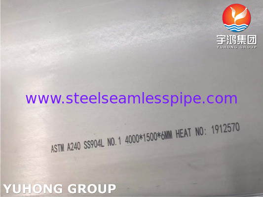 Plat ASTM A240 stainless steel 904L dengan ketahanan tinggi terhadap kerontokan korosi stres
