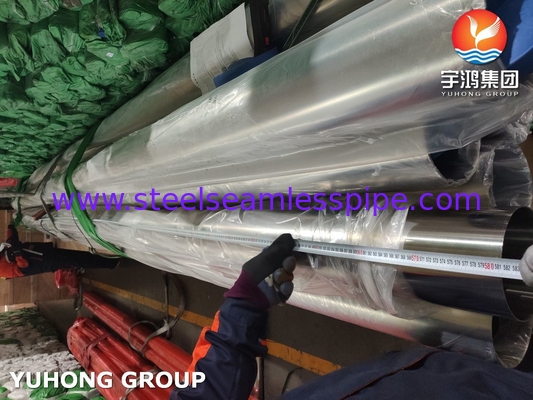 ASME SA270 ASTM A270 Stainless Steel Welded Tube Polished 320 240 GRIT