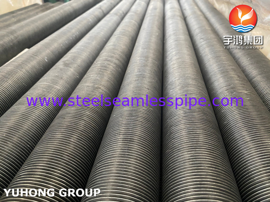 Tipe L Pipa Fined A179 Karbon Steel Fin tabung Al Fin Untuk pendingin udara