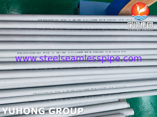 ASTM A269 316L Stainless Steel Boiler Tube untuk layanan tahan korosi umum