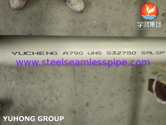 Pengolahan air ASTM A790 UNS S32750 Pipa stainless steel super duplex tanpa jahitan