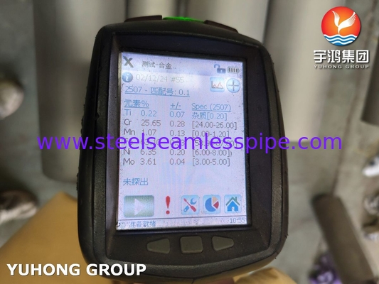 Pengolahan air ASTM A790 UNS S32750 Pipa stainless steel super duplex tanpa jahitan