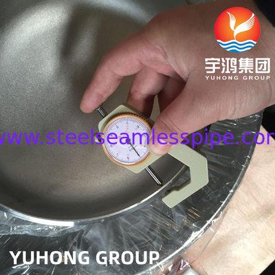 ASME SA403 Fittings Butt Weld 316L Tutup tanpa jahitan
