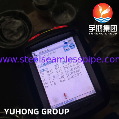 ASME SA403 Fittings Butt Weld 316L Tutup tanpa jahitan