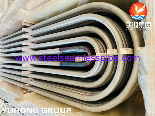 ASME SA213 TP316L 1.4404 tabung lentur U stainless steel tanpa jahitan untuk penukar panas