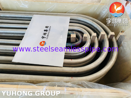 ASME SA213 TP316L 1.4404 tabung lentur U stainless steel tanpa jahitan untuk penukar panas