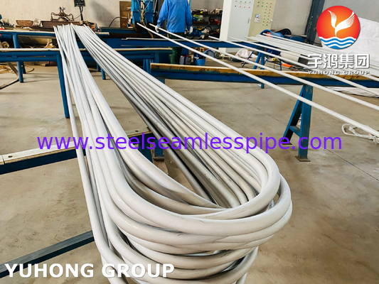 ASME SA213 TP316L 1.4404 tabung lentur U stainless steel tanpa jahitan untuk penukar panas