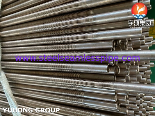 B111 C70600 Low Fin Tube Copper Nickel Alloy Air Cooler Untuk Penukar Panas