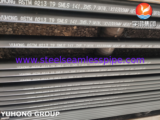 ASME SA213 T9 tabung tanpa jahitan (OD 6.35-101.6mm) untuk pemanas layanan H2S API 560