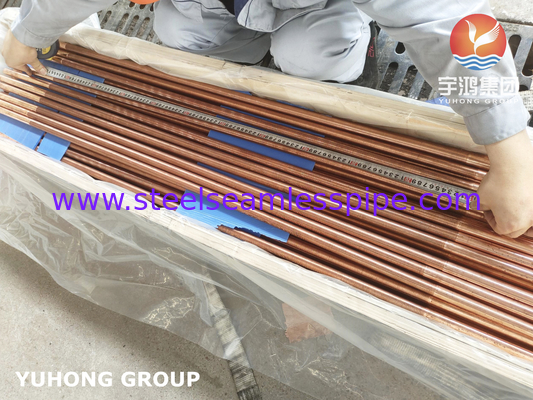 C12200 Integral Low Fined Tube Copper Alloy Fin Tube Untuk Evaporator