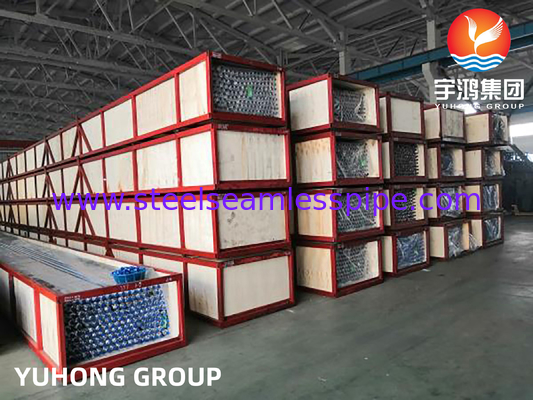 Tabung Finning Rendah ASTM A268 TP439 EN10217-7 1.4510 untuk Air Cooler