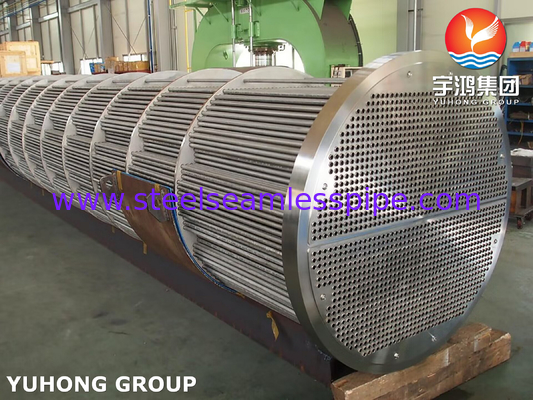 Bundel tabung penukar panas, tabung tanpa jahitan baja tahan karat ASME SA213 TP316L, Tubesheet SA350 LF2 CL1N