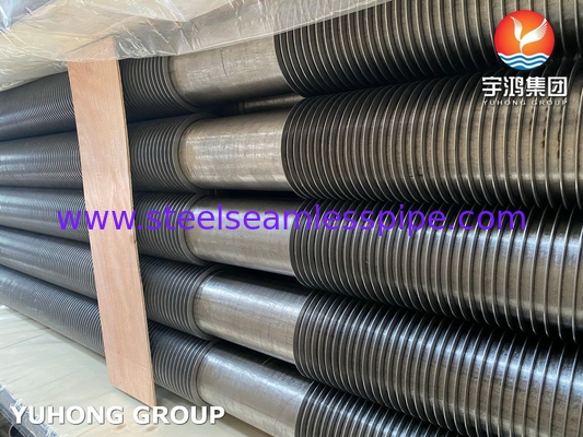 Pipa Fined ASTM A312 TP347H SS Strip Solid Fin Tube Untuk Economizer