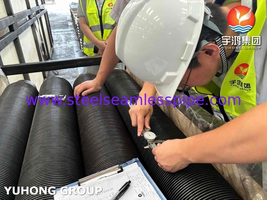 GR.B Tubing Fined Pengelasan Frekuensi Tinggi, Solid Fin Tube untuk Economizer