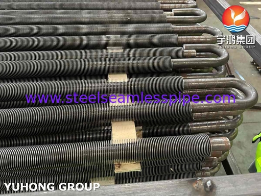 GR.B Tubing Fined Pengelasan Frekuensi Tinggi, Solid Fin Tube untuk Economizer
