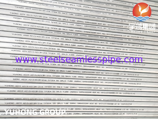 ASTM A213 TP304 Stainless Steel Seamless Heat Exchanger dan Tabung Tungku
